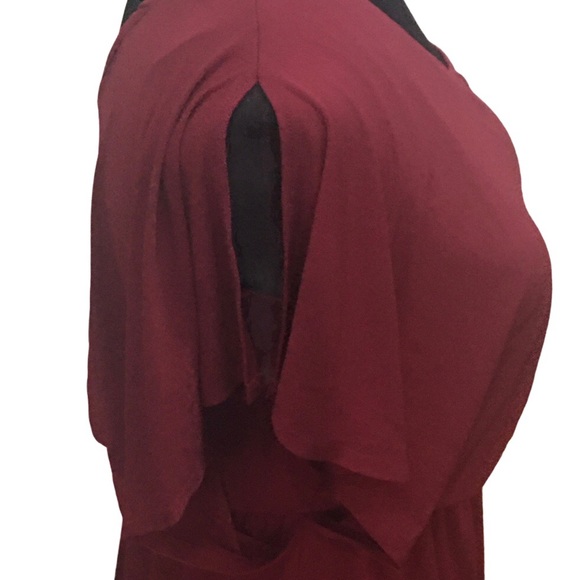 EnFocus Studio Women’s Cocktail Dress Burgundy 6 - Picture 5 of 6